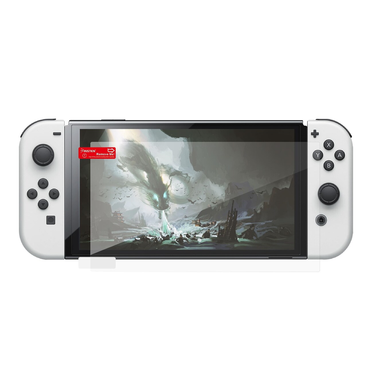 Insten Screen Protector For Nintendo Switch OLED Model 2021, Clear PET Protective Shield Cover
